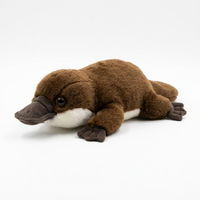 Peluche HUGMEI Platypus 22 cm en tissu super doux brodé, personnalisable OEM/ODM pour cadeau et bébé