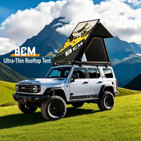 Hartschalen-Dachzelt 4x4 Aluminium Faltbares Auto-Dachzelt Schnellaufbau Wasserdichtes Campingzelt für SUV Offroad Overland