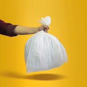Professional Design Drawstring Garbage <b>Bag</b> Trash <b>Bag</b> HDPE LDPE Disposable Household Waste <b>Bag</b> with Blue Handles - Product Image 5