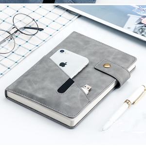 Venta al por mayor A5 cuaderno de cuero PU personalizado diario de tapa dura con producto del fabricante de cuaderno de bolsillo - Product Image 6