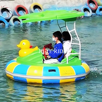 Bateau à pédales électrique pour adultes en FRP, bateau à pare-chocs pour jeux aquatiques sportifs