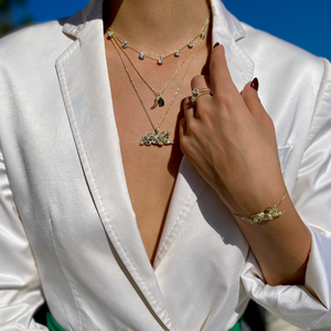 Collier <span class=keywords><strong>Jaguar</strong></span> Léopard Plaqué Or <span class=keywords><strong>et</strong></span> Argent, Pendentif Guépard en Zircon Cubique, Bijou Animal pour Femme <span class=keywords><strong>et</strong></span> Fille, Idéal Cadeau - Product Image 2