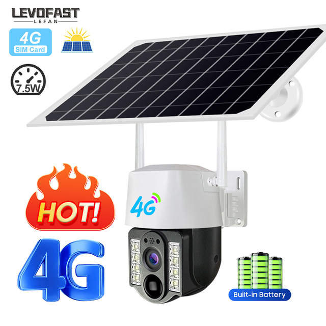 Solar Powered Panels 4g Sim Card/Wifi Surveillance Wireless Home Security Network Cctv System Outdoor Dual Lens Wifi Ip Camera
