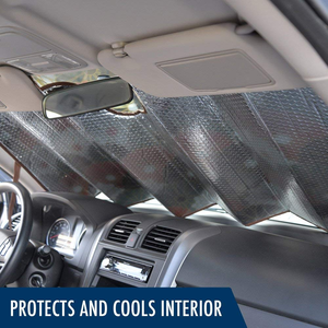 Two Dinosaurs Digital Printing Luxury Polyester Fiber Foldable 1pcs Universal Fit Car Windshield <b>Sun</b> <b>Shade</b> Heatshield UV - Product Image 4