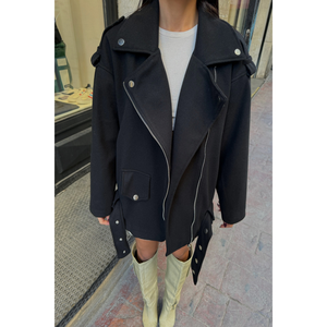 Chaqueta Negra Extra Grande de Cachemira para Mujer - Product Image 3