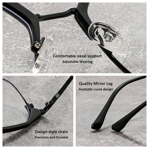 Vente directe d'usine, vente en gros, nouvelle arrivée, <span class=keywords><strong>lunettes</strong></span> de soleil plates presbyopes carrées de grande taille, bleues, pour hommes et femmes - Product Image 4