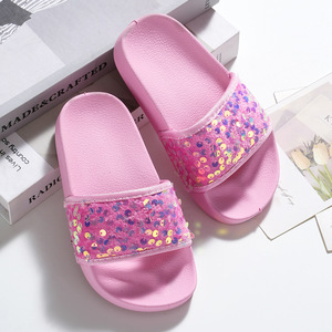 Chaussons scintillants et frais pour l'été, nouveau style pour les petites filles, chaussons décontractés, semelles souples, chaussures non-convientes pour la plage - Product Image 2
