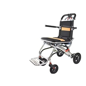 Portable Package Size Aluminum Min Lightweight Airplane Attendant Aisle Wheelchair Wholesale Cheap Price - Product Image 5