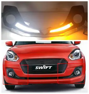 HGD pour Suzuki nouveau Swift 2018 + Led Drl feux de conduite de jour feux de pare-chocs avant avec signal