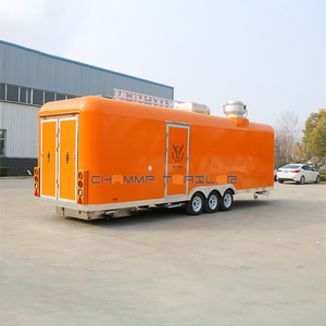 Chammp Vintage Food Trailer Food Kar Op Wielen Mobiele Aanhangwagen Carritos De Comida Rapida Koffie Stand Kiosk Volledige Keuken - Product Image 5