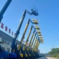Nacelle élévatrice articulée tractée de 16 m, montée sur remorque, entraînée par tracteur, pour la récolte des cerises