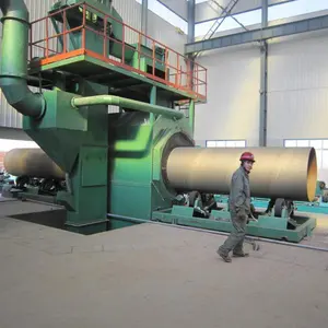 Complete auto electrostatic power robotic pipeline 3 pe pvd coating line machine