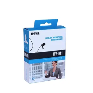 100% Original Microfono Boya m1 6m Lavalier Microphone Condenser Microphonefor DSLR Cameras and Smartphone
