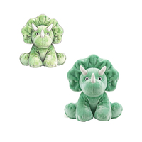 Jouets en peluche dinosaures verts lestés personnalisés, chauffables, remplis de graines d'herbes aromatiques et de fleurs de lavande pour micro-ondes