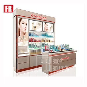 <span class=keywords><strong>En</strong></span> gros Mini Kiosque de Center <span class=keywords><strong>Commercial</strong></span> Cosmétique Produit Rack Vitrine Cosmétique avec Led - Product Image 1