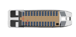 Bateau à eau en aluminium pour 75 passagers, 15m, bateau à eau, taxi, bateau, passager, à vendre - Product Image 3