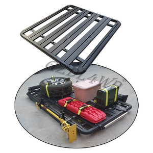 Kit de Montaje de Portaequipajes Resistente GZDL4WD, Plataforma de Techo 4X4, Portaequipajes Plano Multifuncional de Aleación de Aluminio, Capacidad de Carga de +100 kg - Product Image 2