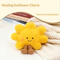 Pendentif de sac en peluche mignon en forme de tournesol, ornement à suspendre pour sac à dos, petite poupée originale, décoration pour enfants de 5 à 7 ans, Yiwu