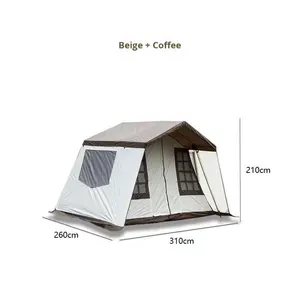 Carpa de Techo Plegable Resistente al Viento de Metal, Muebles de Exterior Multiusos Little River de Otoño, para Acampar al Aire Libre - Product Image 5