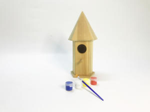 Giocattoli Educativi Creativi Fai-da-Te, Graziosa Casetta per Uccelli in Legno - Product Image 1