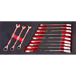 Kinbox Vật Phẩm Chuyên Nghiệp TF01M124 Bộ Cờ Lê Kết Hợp Có Thể Đảo Ngược - Product Image 4