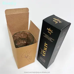 Customized LOGO Product Packaging Small Cardboard Box Packaging,Plain Kraft Paper Box for Glass Cup Packing