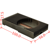Penyerap Panas Aluminium Ekstrusi Konduktif Termal Tinggi dengan Pipa Panas Harga Murah untuk Pendingin GPU CPU/Elektronik Konsumen