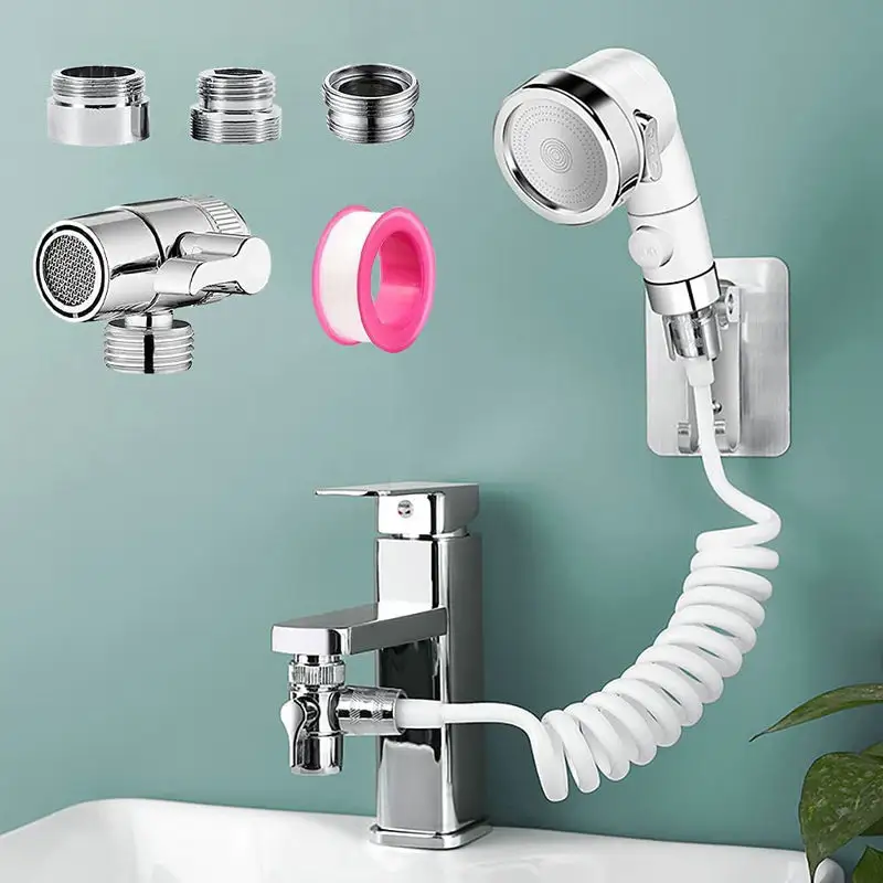 P2 negatif iyon filtresi şampuan artefakt lavabo musluk harici modifiye duş banyo lavabo uzatma duş