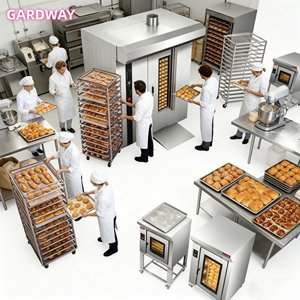 Forno Rotante Industriale Elettrico a Gas per Torte e Pane, 18-36 Teglie, Panettiera Rotante - Product Image 2