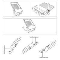 Reflector LED Impermeable IP66 AC220V 10W-150W Blanco Cálido para Exteriores, Jardín, Patio, Proyector, Iluminación de Paisaje