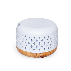 Diffuseur d'arômes 300 ml, humidificateur ultrasonique avec lumière LED pour la maison et le bureau, couleur blanche - Product Image 4