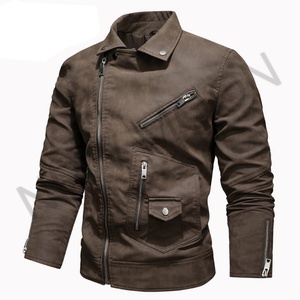 Veste en toile pour homme, style streetwear, automne et hiver, veste de moto pour homme - Product Image 6