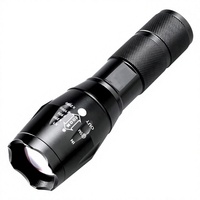 Lampe torche LED longue portée en alliage d'aluminium pour le camping et la randonnée en plein air