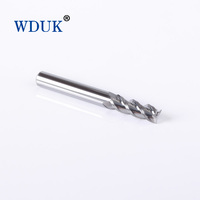 Fraise à 3 cannelures en carbure monobloc avec tranchant de coupe aiguisé, fraise à queue CNC pour le traitement général des métaux