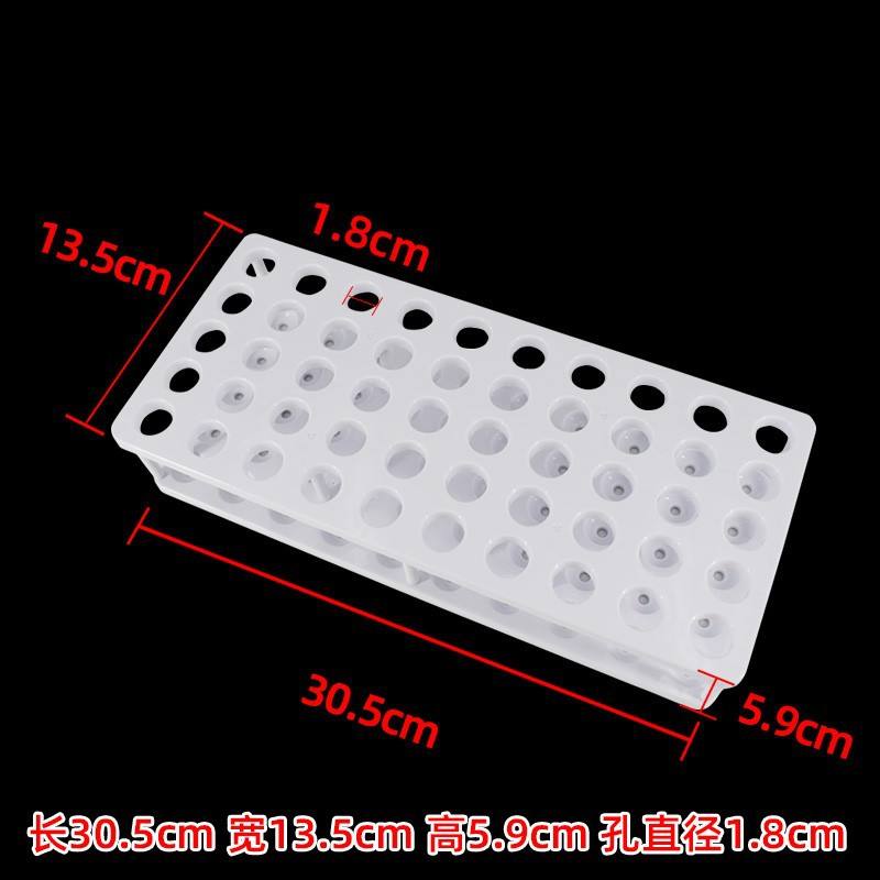 Support pour tubes à essai 50 puits avec trous de 1,8 cm