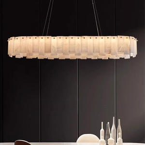 Lustre suspendu moderne en tissu, forme tambour, hauteur réglable, LED 2700K blanc chaud, douille E27 pour salle à manger - Product Image 3