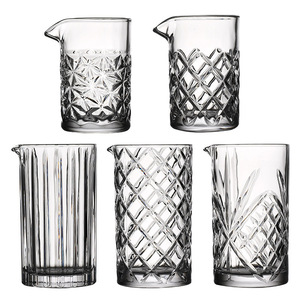 Shaker à cocktail Boston personnalisé de 21 oz, style rétro, outil de barman créatif sculpté, gobelet à mélanger en cristal, vente en gros - Product Image 5