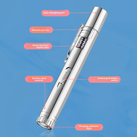 Pointeur laser rechargeable USB 3-en-1 pour chats et chiens, jouet interactif multi-modes avec lumière UV et lampe torche