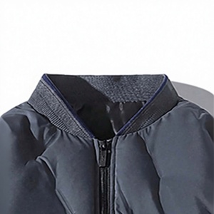Custom Men'<b>s</b> Winter Padded Varsity <b>Jacket</b> Casual Baseball Collar Lightweight Thermal Warm Quilted Windproof Breathable Front - Product Image 6
