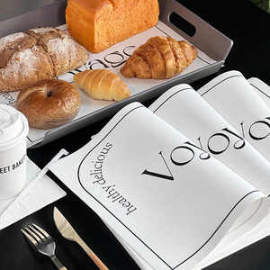 Nhà Máy Tùy Chỉnh Giá Cấp Thực Phẩm Chịu Dầu Tấm Mat Bánh Burger Bánh Sandwich Giấy Dầu Hấp Thụ Nướng Khay Đệm Giấy - Product Image 4