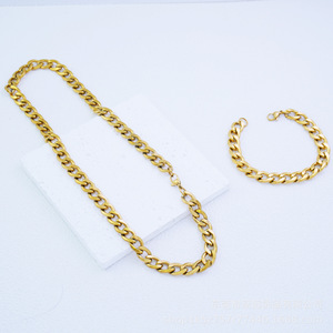 Cadena de Acero Inoxidable con Certificación ISO Huaxi, Collar y Pulsera, Cadena NK de 18K, Resistente a la Decoloración - Product Image 3