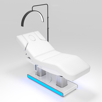 Table de massage électrique double colonne Chuque pour salon de beauté, durable, avec lumière LED optionnelle pour soins du visage et extensions de cils