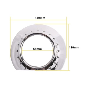 3 Inch Universal Bi Xenon HID Projector Lens Silver Shroud H1 Xenon LED Bulb H4 H7 Motorcycle Car Headlight - Product Image 2