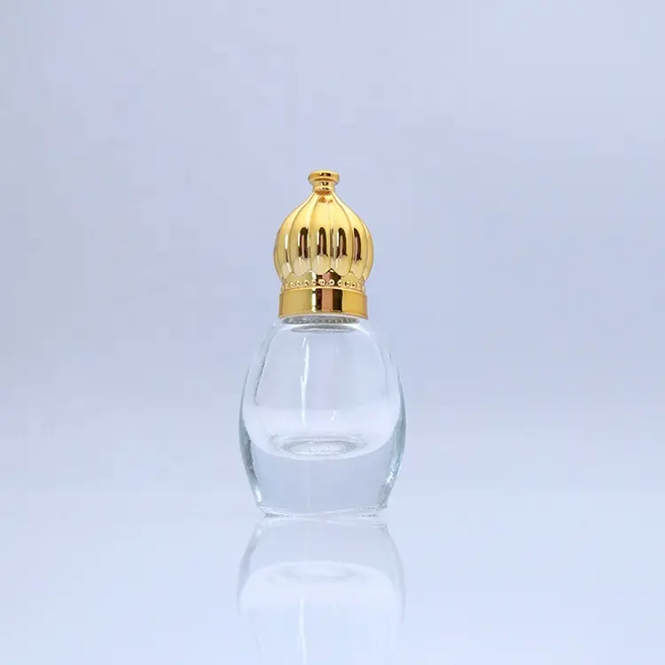 low price mini gold transparent crystal arabian oud bottles small attar bottles