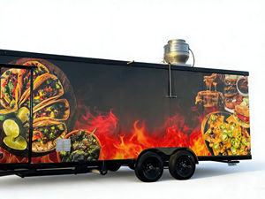 Camion de restauration mobile commercial, planification de rue, chariot à collations multifonctionnel, kiosque de vente ambulante pour marché nocturne, acier inoxydable, 4 roues - Product Image 5