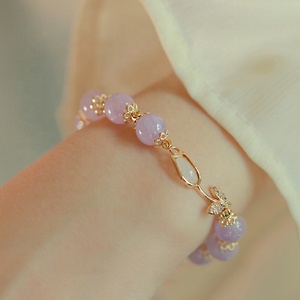 Hot thời trang thiết kế mới của màu tím tinh tế đẹp quyến rũ đồ trang sức mỹ đính cườm <span class=keywords><strong>Bangle</strong></span> - Product Image 5