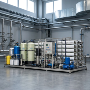 Planta de Ósmosis Inversa para Agua de Mar con Capacidad de 10000L/Hora, Sistema de Tratamiento de Agua por Ósmosis Inversa con Bomba y Panel de Control - Product Image 3