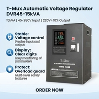 Régulateur de tension automatique monophasé mural 15 kVA pour la protection des grands climatiseurs (vente en gros)