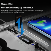 Chargeur de voiture électrique rapide avec type-c et port USB pour prise de chargeur de téléphone pratique Tesla