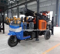 Meilleure vente RCF200W Tricycle monté plate-forme de forage hydraulique de puits d'eau prix à vendre